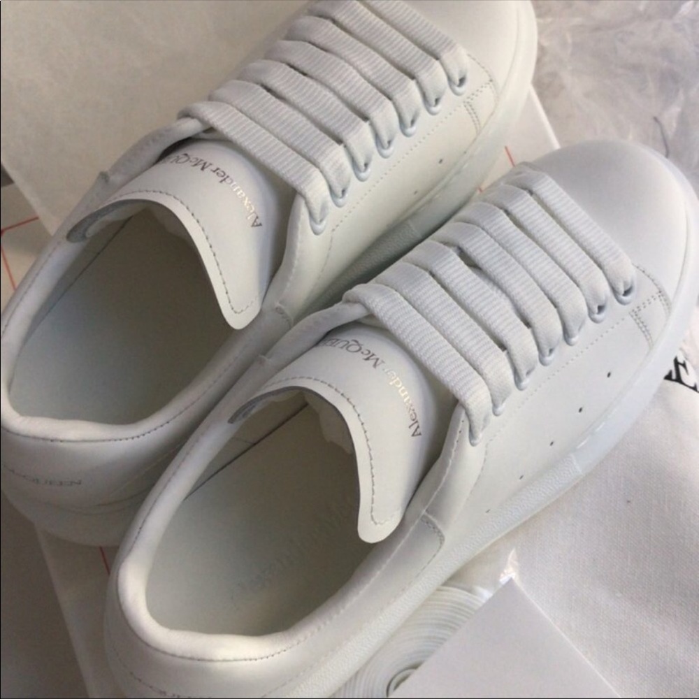 Brand new Alexander McQueen oversized white sneakers